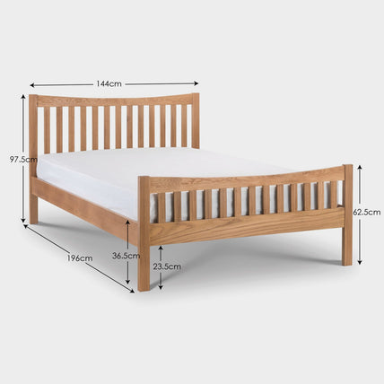 Barden Bed Frame Double Natural Oak