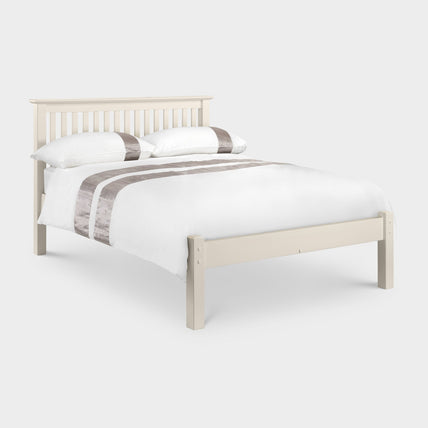 Bexley Bed Frame Kingsize Stone White