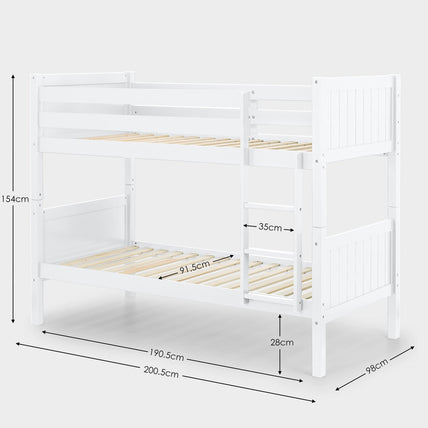 Breeze Bunk Bed White
