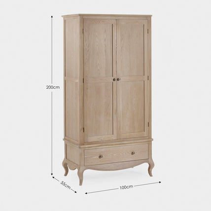 Camila Combination Wardrobe Limed Oak
