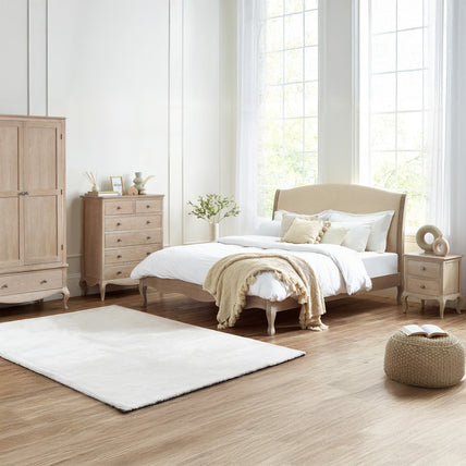 Camila Dressing Table And Stool Limed Oak