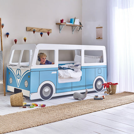 Campervan Bed Light Blue