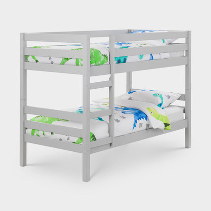 Cane Bunk Bed Dove Grey