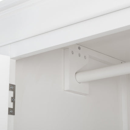 Clove 2 Door 1 Drawer Wardrobe White