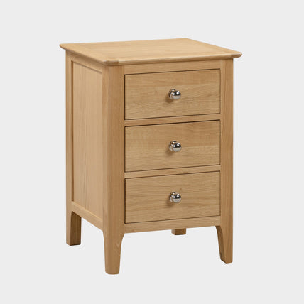 Cole Bedside Oak 3 Drawer