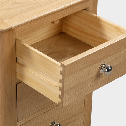 Cole Bedside Oak 3 Drawer