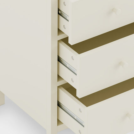 Connie 6 Drawer Chest Ivory and Oak