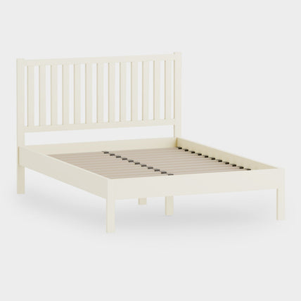 Connie Bed Frame Double Ivory and Oak