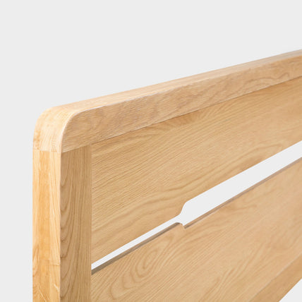 Curve Bed Frame Double Oak