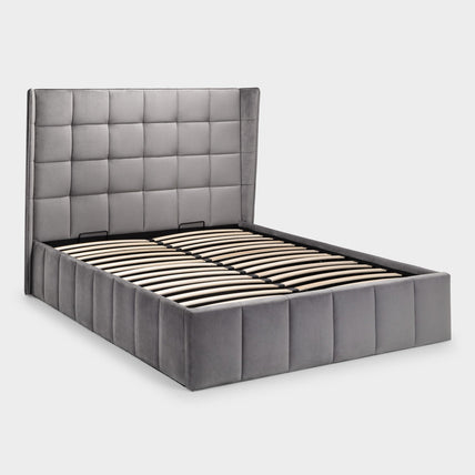 Gila Bed Frame Kingsize Light Grey Ottoman Storage