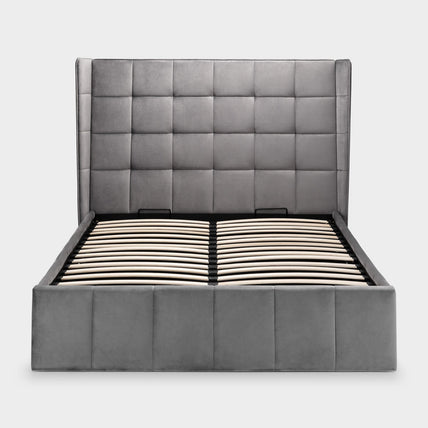 Gila Bed Frame Kingsize Light Grey Ottoman Storage