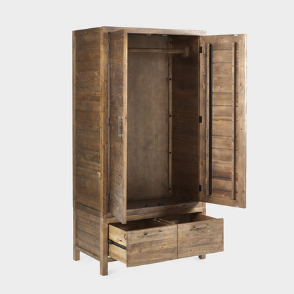 Haze 2 Door Wardrobe Cashew