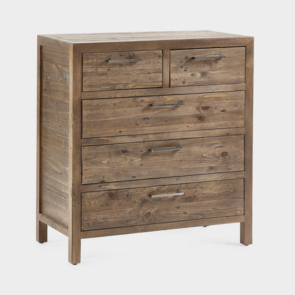 Haze 3+2 Drawer Chest Cashew