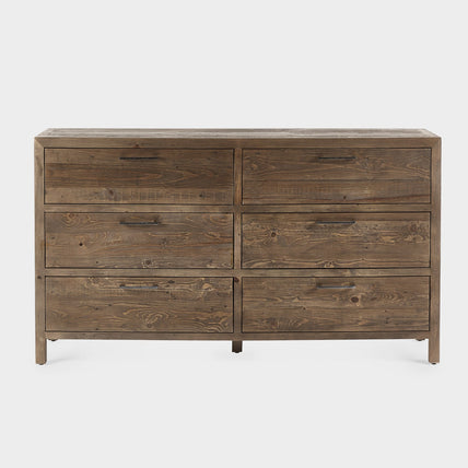 Haze 6 Drawer Wide Chest Cashew