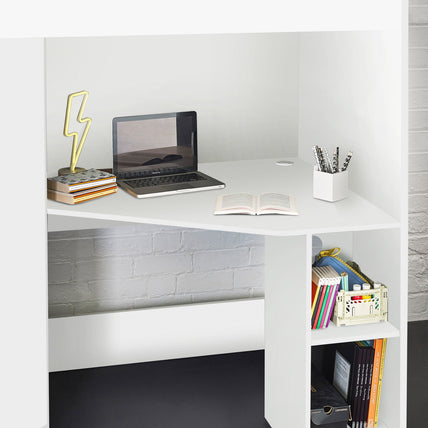 Holly High Sleeper Bed All White