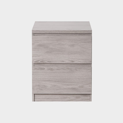 Jade 2 Drawer Bedside Grey Oak