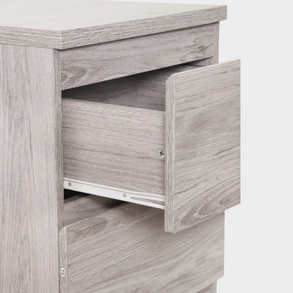 Jade 2 Drawer Bedside Grey Oak