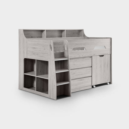 Jupiter Midsleeper Bed Grey Oak