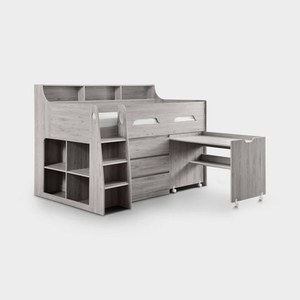 Jupiter Midsleeper Bed Grey Oak