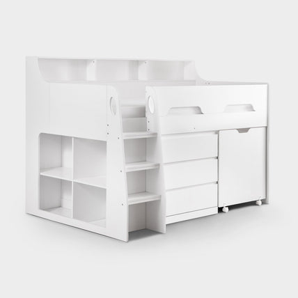 Jupiter Midsleeper Bed White