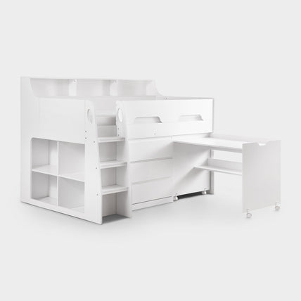 Jupiter Midsleeper Bed White