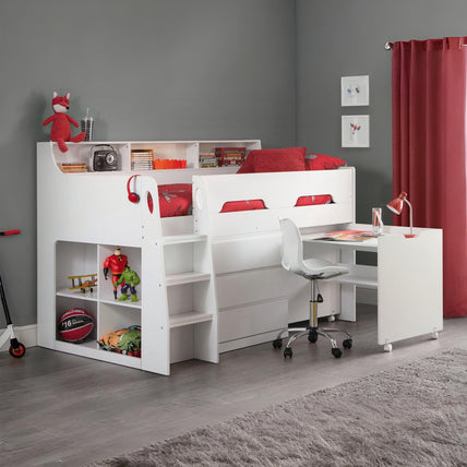 Jupiter Midsleeper Bed White