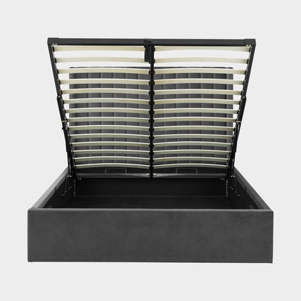 Lark Bed Frame Kingsize Grey Ottoman Storage