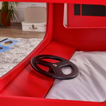 London Bus Bunk Bed Red Lacquer