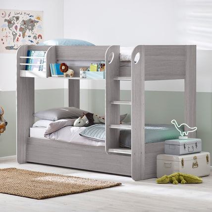 Mana Bunk And Underbed Bed Grey Oak
