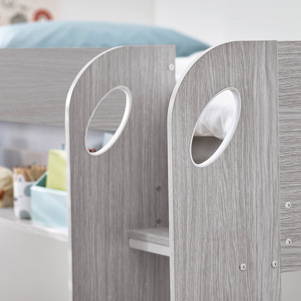Mana Bunk And Underbed Bed Grey Oak