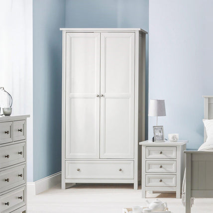 Marisol 2 Door Combination Wardrobe Dove Grey