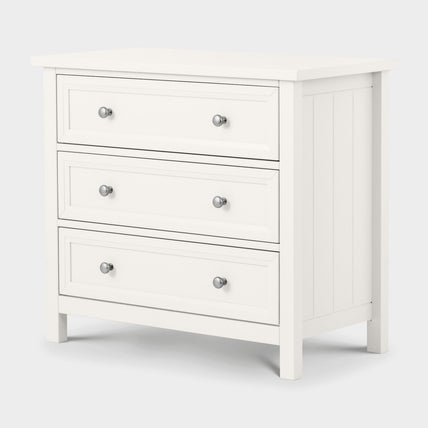 Marisol 3 Drawer Wide Chest Surf White