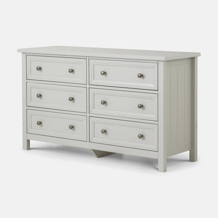 Marisol 6 Drawer Wide Chest Dove Grey