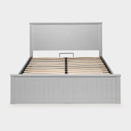 Marisol Bed Frame Double Dove Grey Ottoman Storage