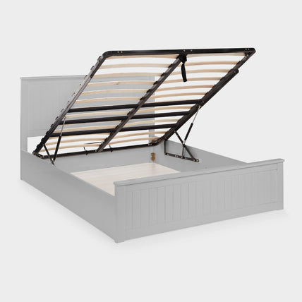 Marisol Bed Frame Kingsize Dove Grey Ottoman Storage