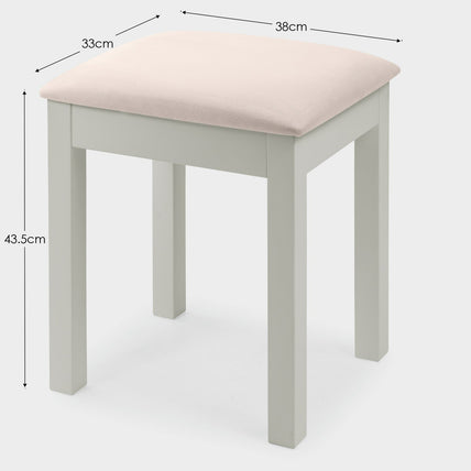 Marisol Dressing Stool Dove Grey