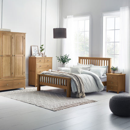 Milton Bed Frame Double Oak
