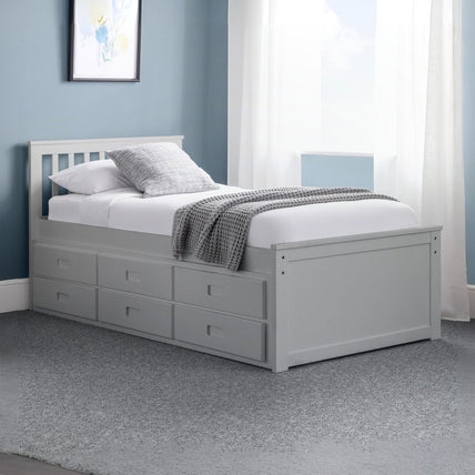 Mina Bed Frame Light Grey