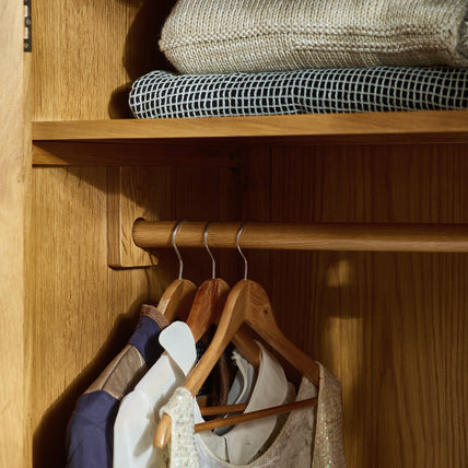 Myrtle 2 Door Wardrobe Waxed Oak