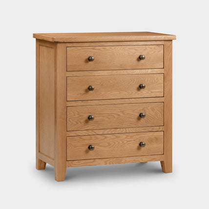 Myrtle 4 Drawer Chest Oak