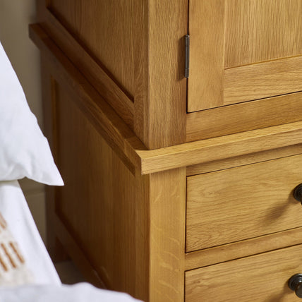 Myrtle Combination Wardrobe Waxed Oak