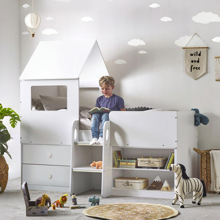 Orionne Midsleeper Bed White
