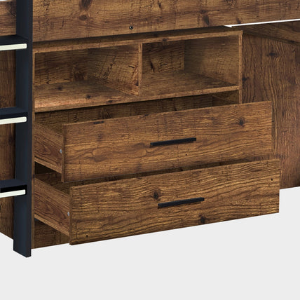 Osprey Midsleeper Bed Wood And Black