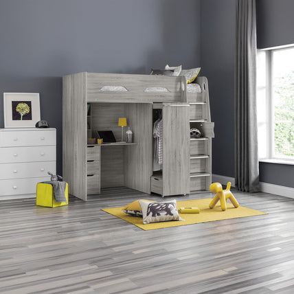 Pegasus Highsleeper Bed Grey Oak