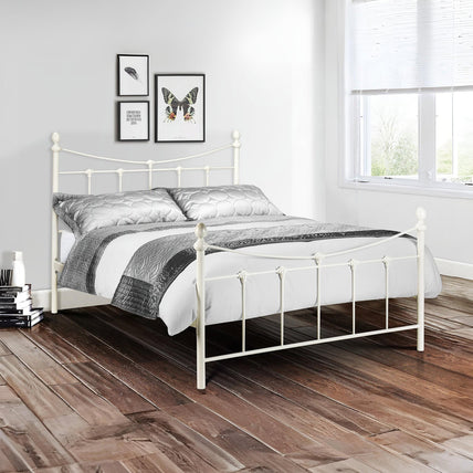 Radcliffe Bed Frame Kingsize Stone White
