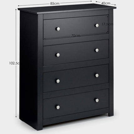 Raine 4 Drawer Chest Anthracite