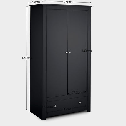 Raine Wardrobe Anthracite