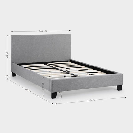 Robin Bed Frame Kingsize Grey Linen