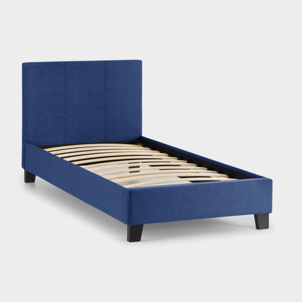 Robin Bed Frame Single Blue Linen