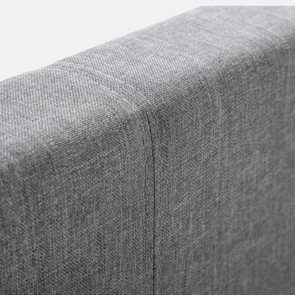 Robin Bed Frame Single Grey Linen